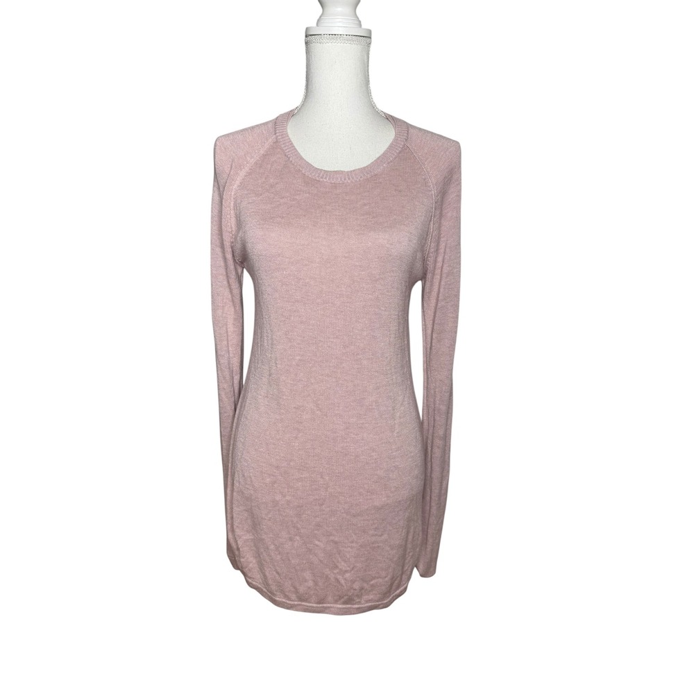Lululemon Sunshine Coast Long Sleeve Cashmere Blend Sweater Heather Mink Berry 4